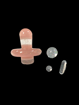 CreepySpooky Glass (FL) -Shifty Crushed Opal Slurper Set