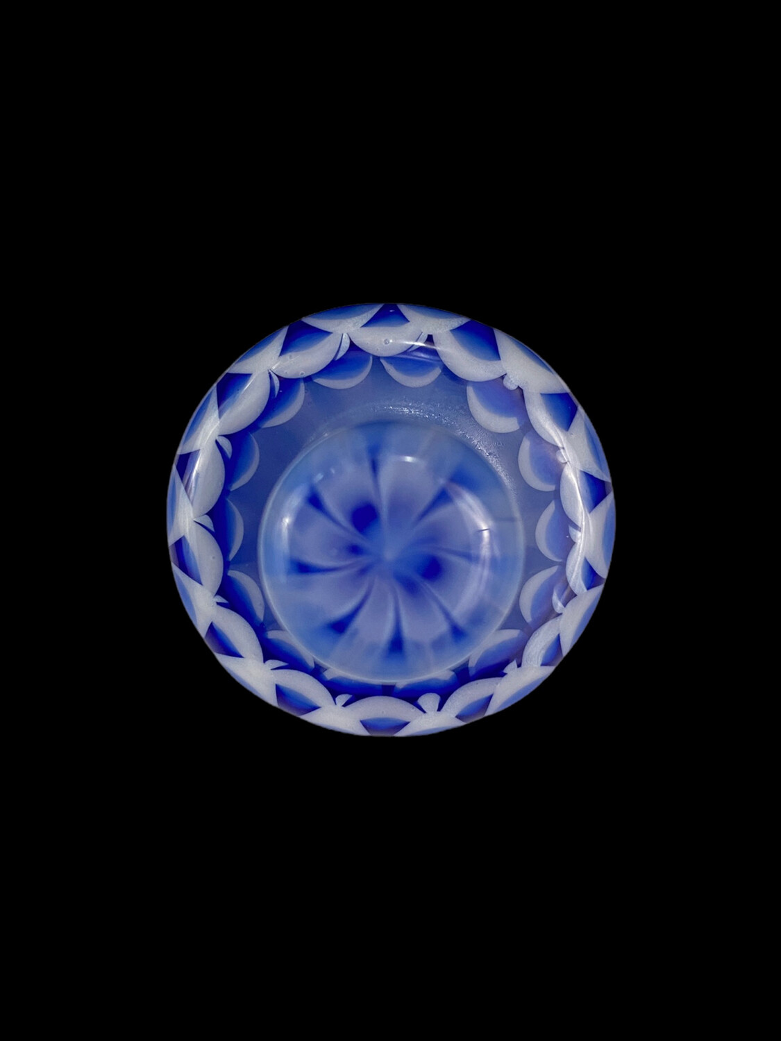 CreepySpooky Glass (FL) Slurper Cap - Dotstack Blue / White