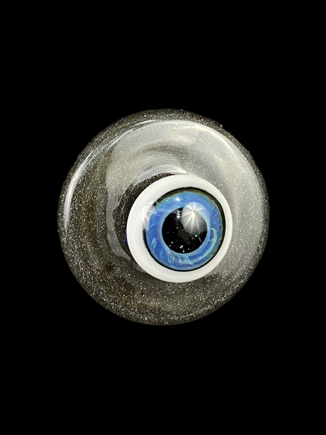 Obi Wook Glass (DE)  Eyeball Spinner Cap - Grey w. Secret White Accent