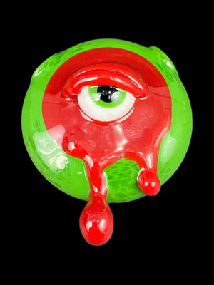 FL Heat - Sticky Glass - Watermelon Sad Eye Pendant