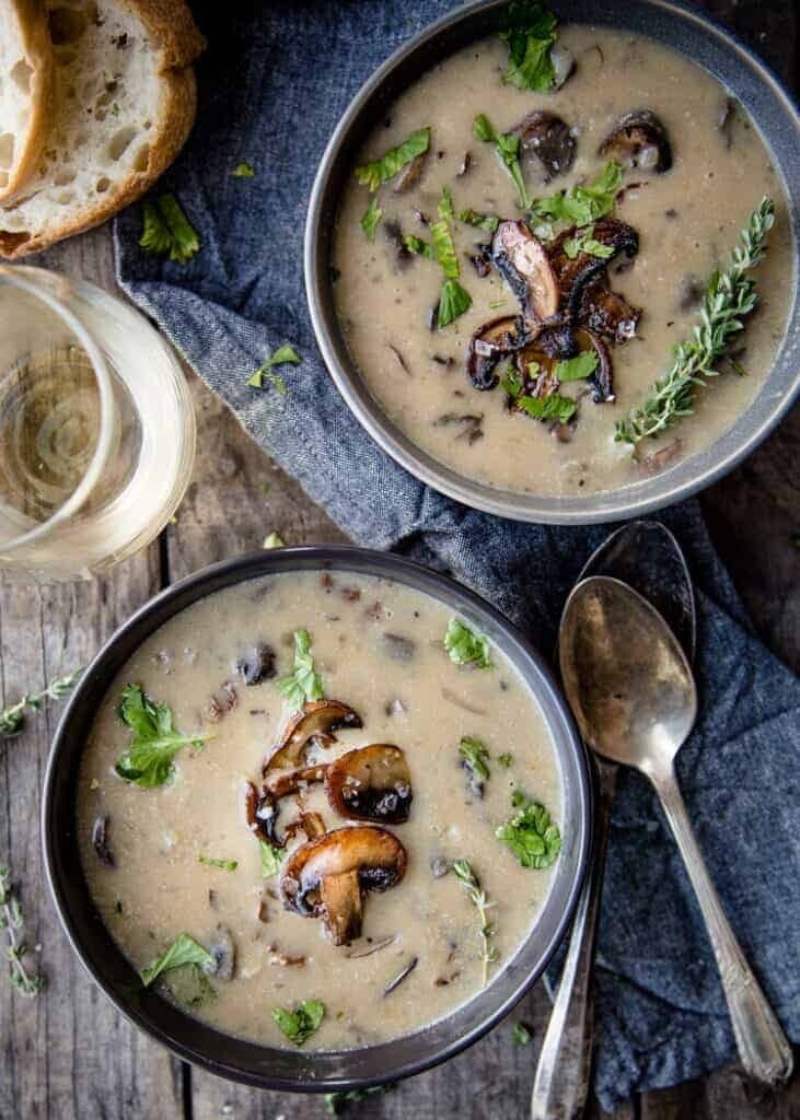 Wild Mushroom Cream Soup