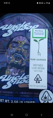 RAW GARDENS Blue bleary indica ,83.40 THC 