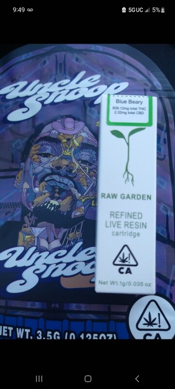 RAW GARDENS Blue bleary indica  ,83.40 THC   