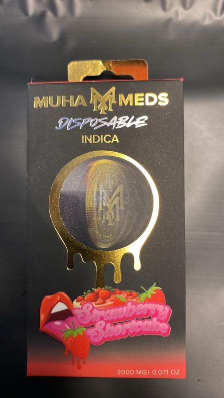 MUHA MEDS 2 GRAMS DISPOSABLE strawberry  indica