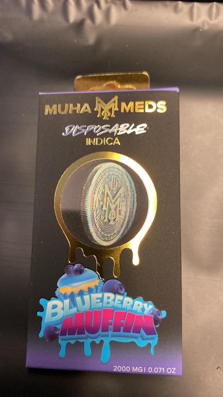 MUHA MEDS 2 GRAM DISPOSABLE BLUEBERRY MUFFIN Indica 