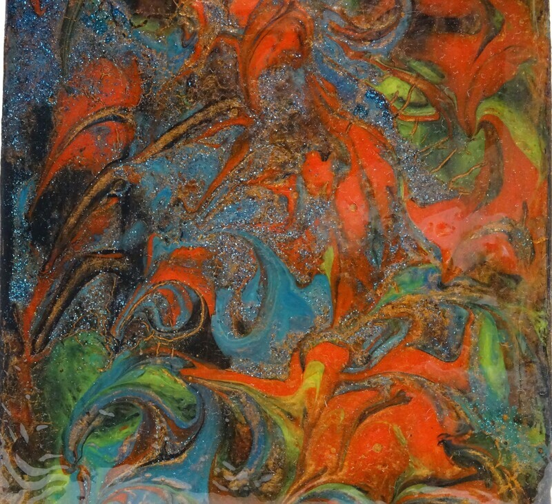 Red-blue phantasy - abstract