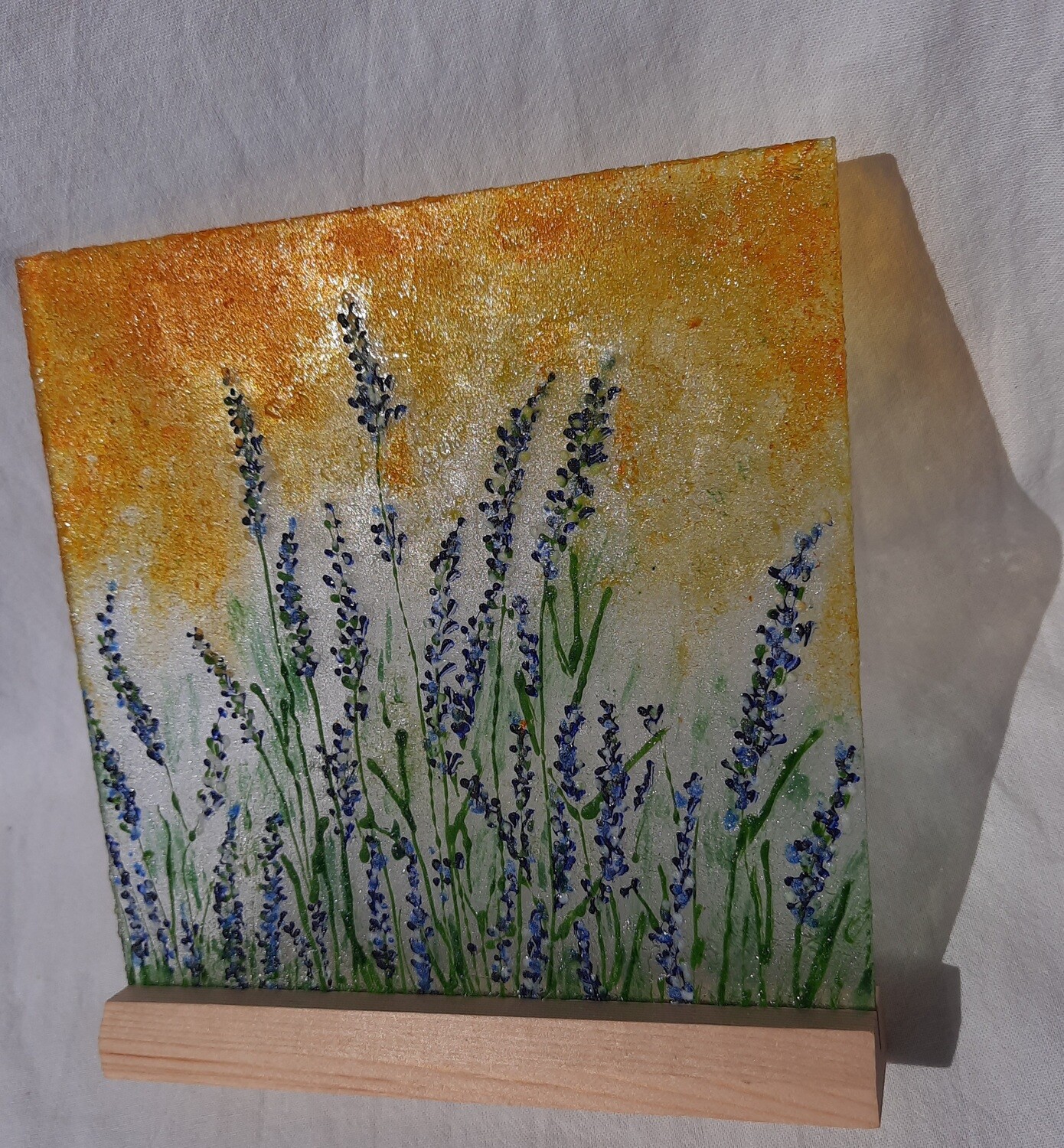 Suncatcher - mini-vitraliu cu lavandă