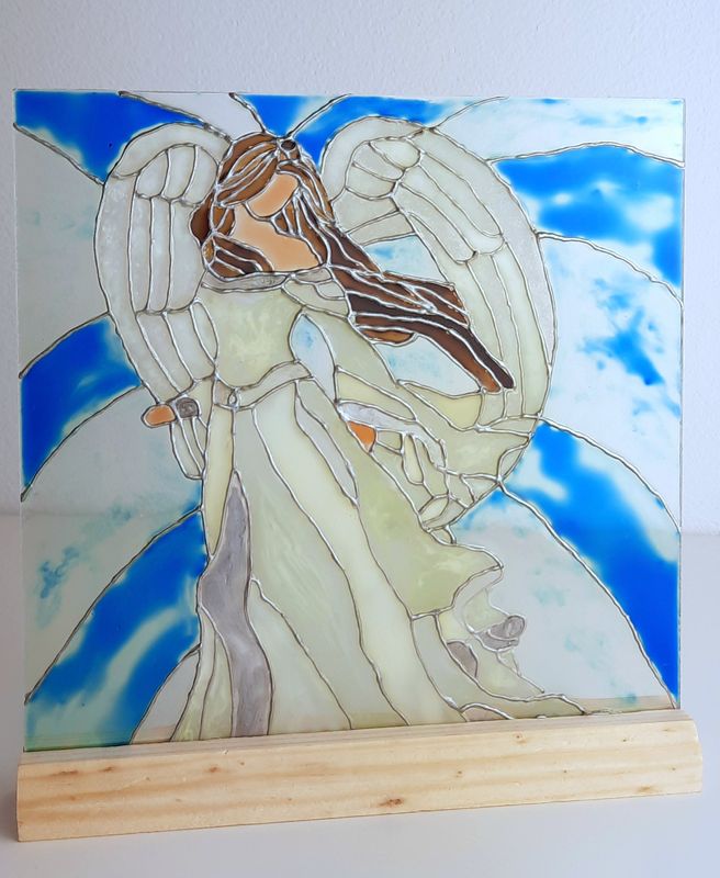 Suncatcher cu inger alb
