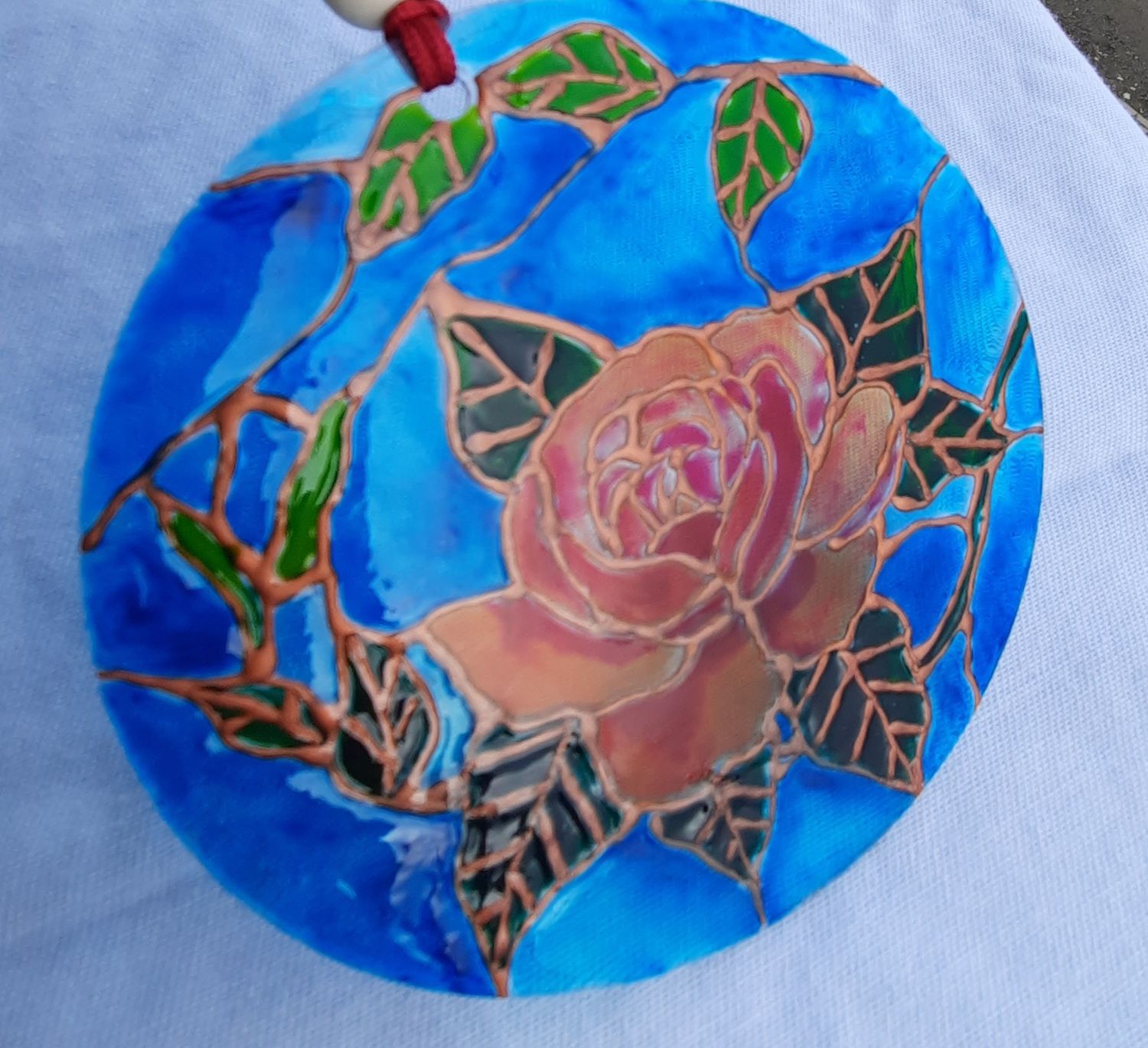 Suncatcher cu trandafir