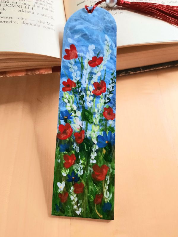 Semn de carte &quot;Camp cu flori&quot; (5)