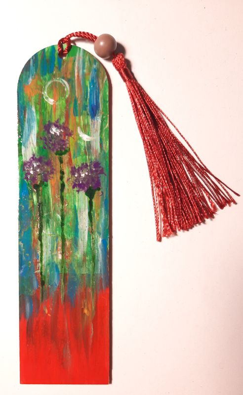 Semn de carte &quot;Floricele mov&quot; (5)