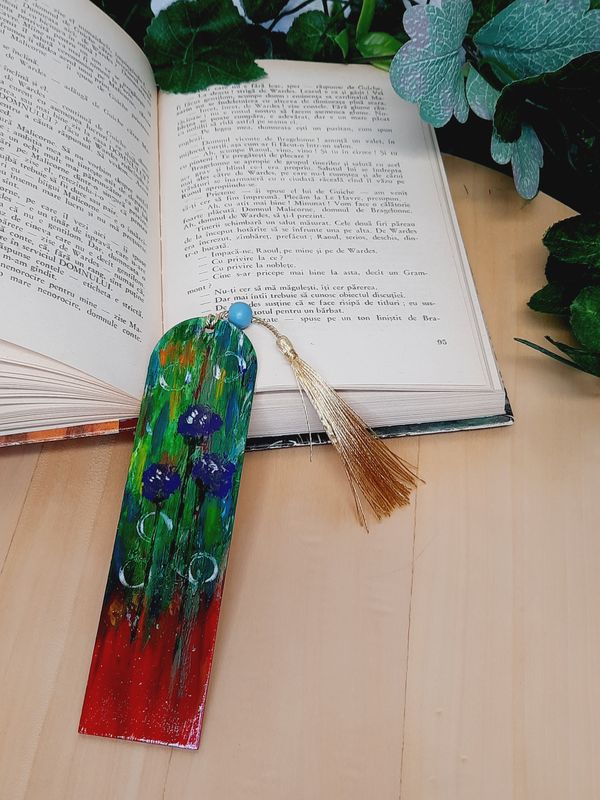 Semn de carte &quot;Floricele mov&quot; (1)