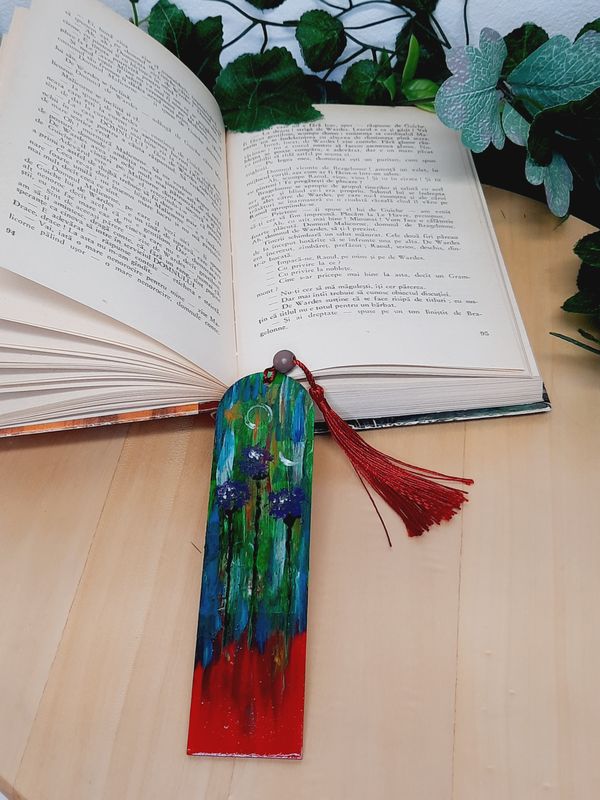 Semn de carte &quot;Floricele mov&quot; (3)