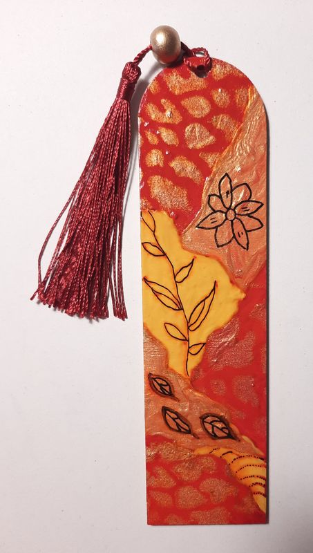 Semn de carte cu motive abstracte