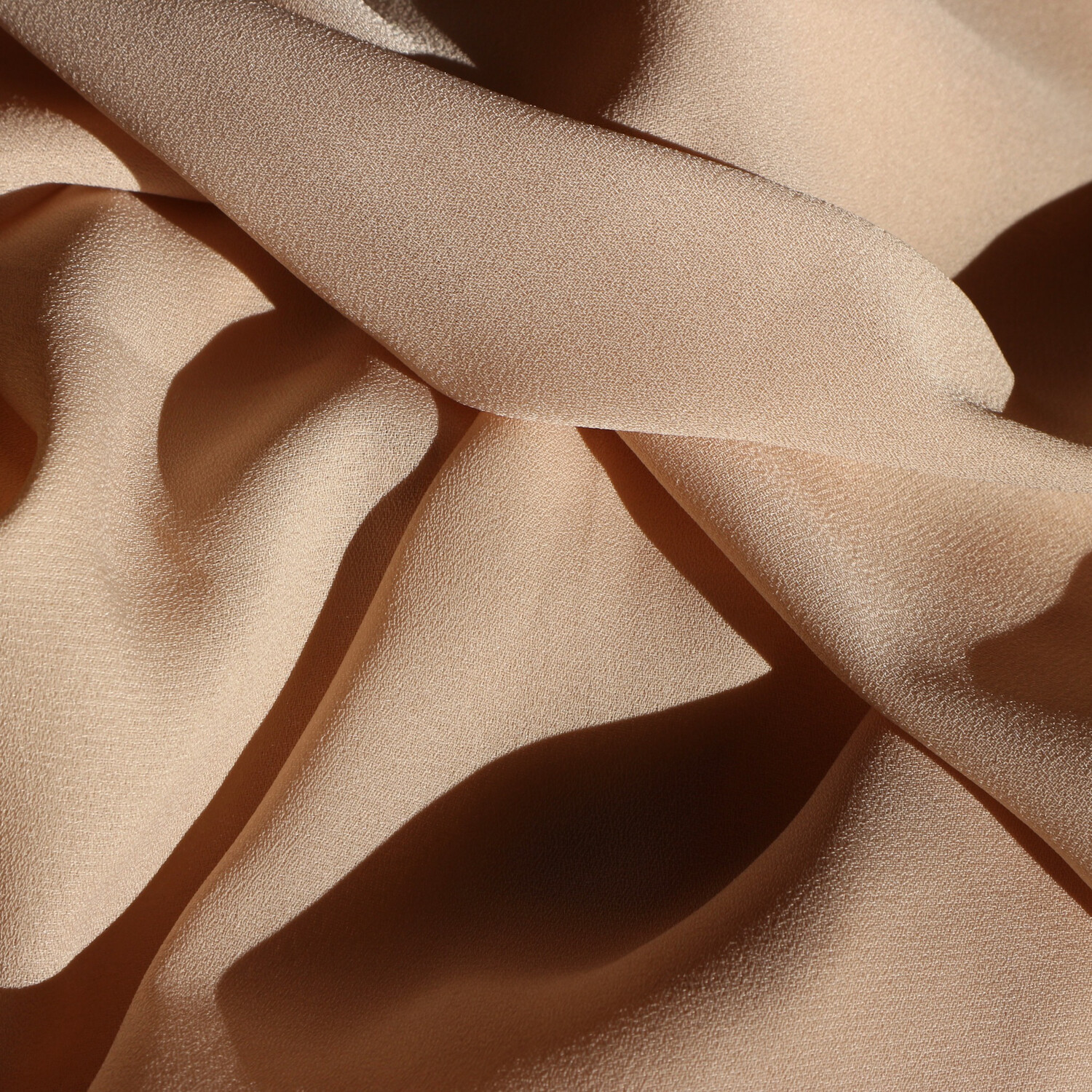 Crepe Chiffon Scarf- Cream
