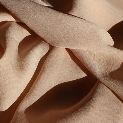 Crepe Chiffon Scarf- Cream