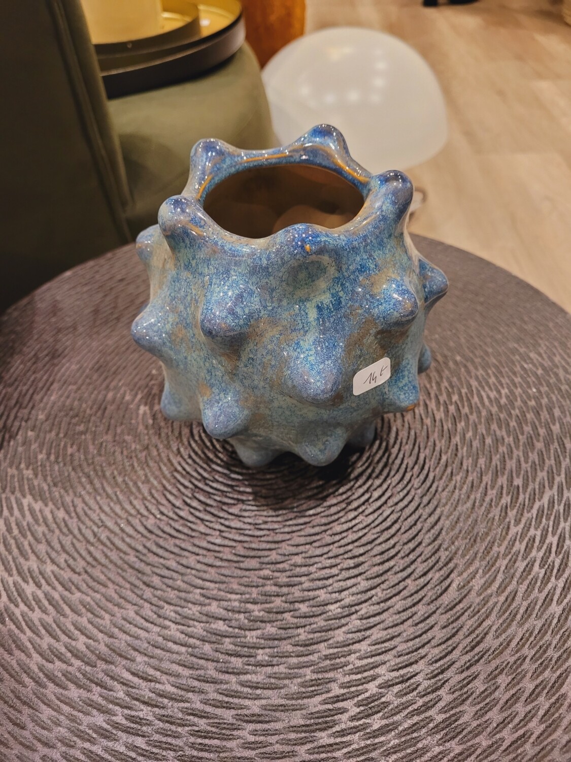 Ptite vase céramique POINTUE BLEU GRIS