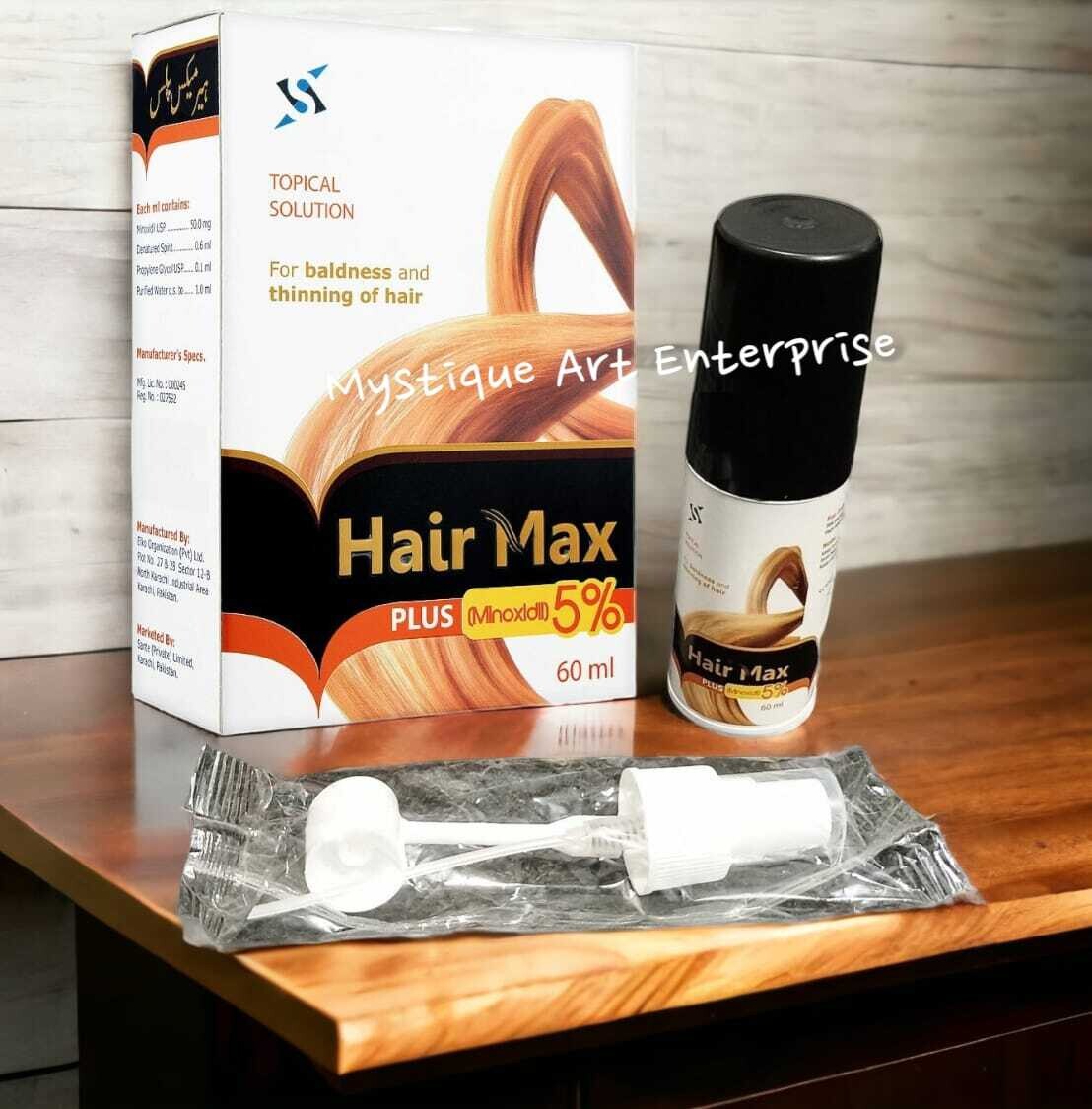 Hair Max Minoxin Minoxidil 5% Extra Strength Men Hair Regrowth Solution Free Shipping
