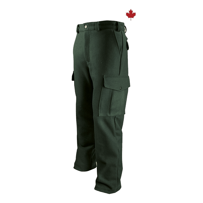 Green 80% Recycled Wool Cargo Pants