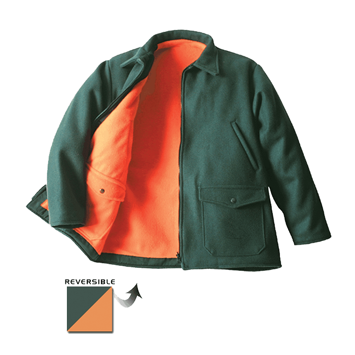 Reversible Wool Jacket Green