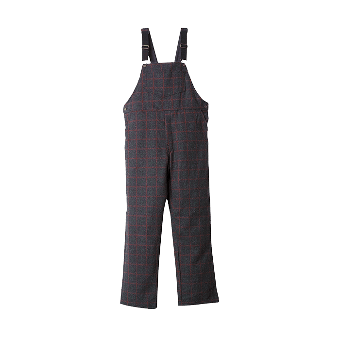 100% Charcoal Wool Overalls