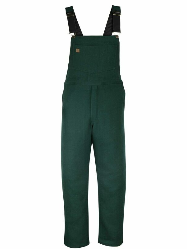 80% Recycled Wool Overalls Green