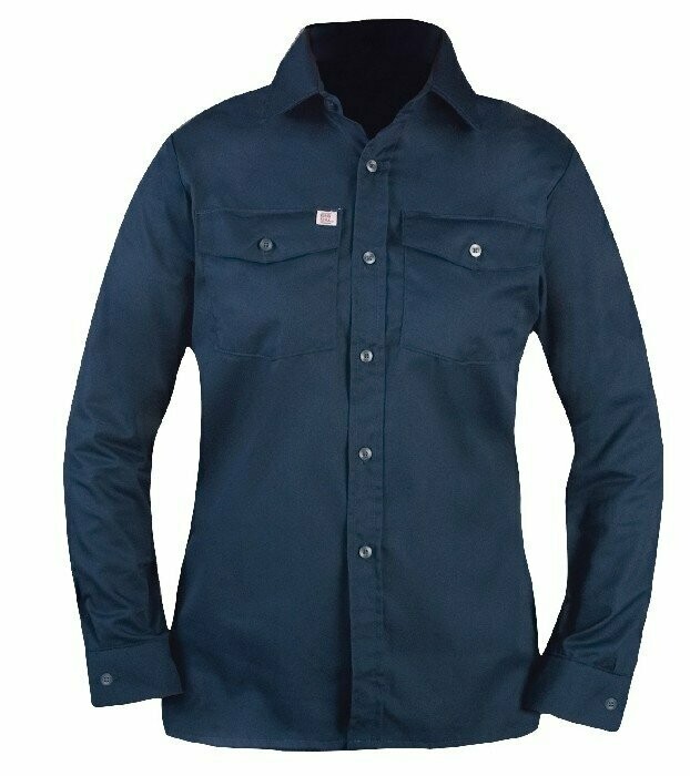 Women's Premium Long-Sleeve Work Shirt Navy