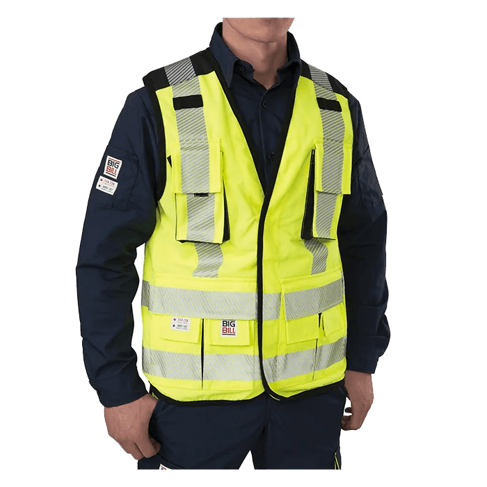 RIPSTOP HIGH VISIBILITY S / SLEEVE VEST