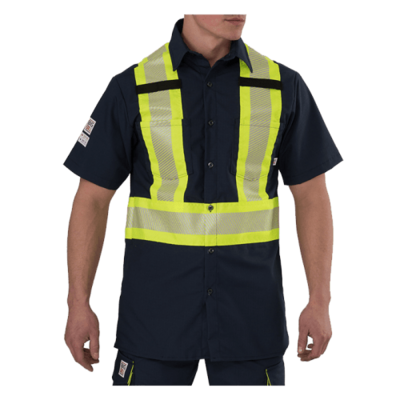 High Visibility Short-Sleeve Ripstop Shirt