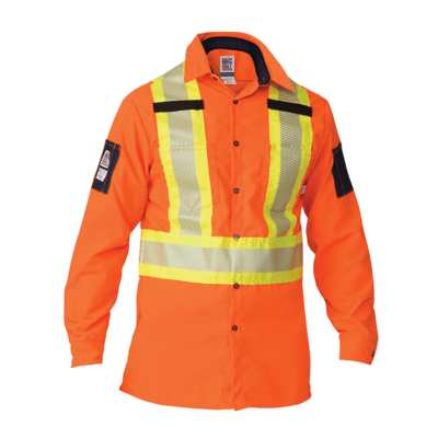 HIGH VISIBILITY LONG-SLEEVE RIPSTOP SHIRT