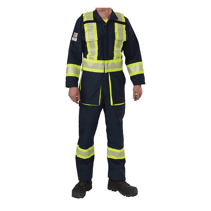 HIGH VISIBILITY RIPSTOP COVERALL