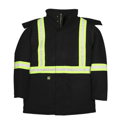 Parka d'hiver Noir Haute Visibilité