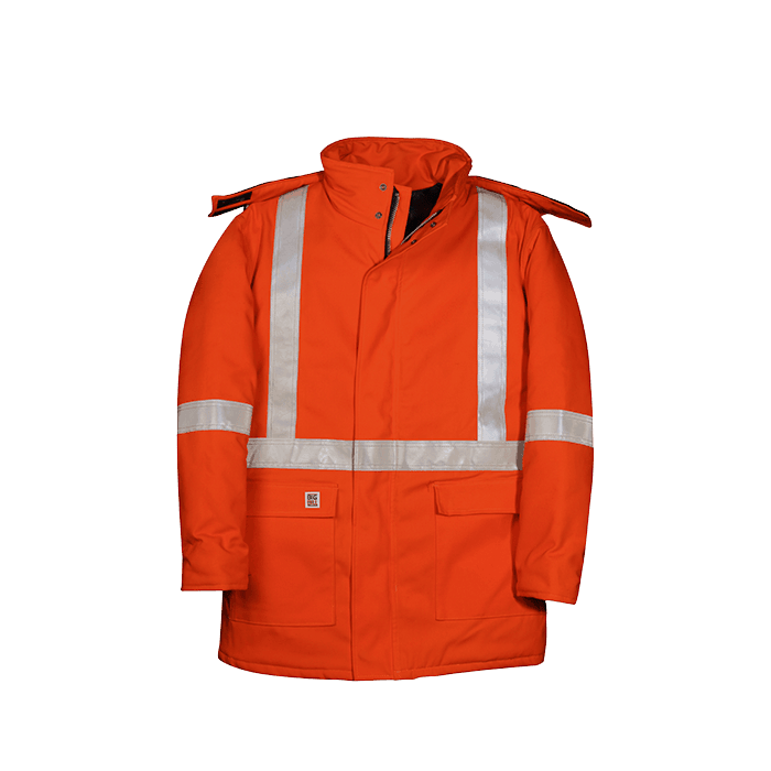 Parka d'Hiver Orange Haute Visibilité