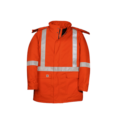 Parka d'Hiver Orange Haute Visibilité