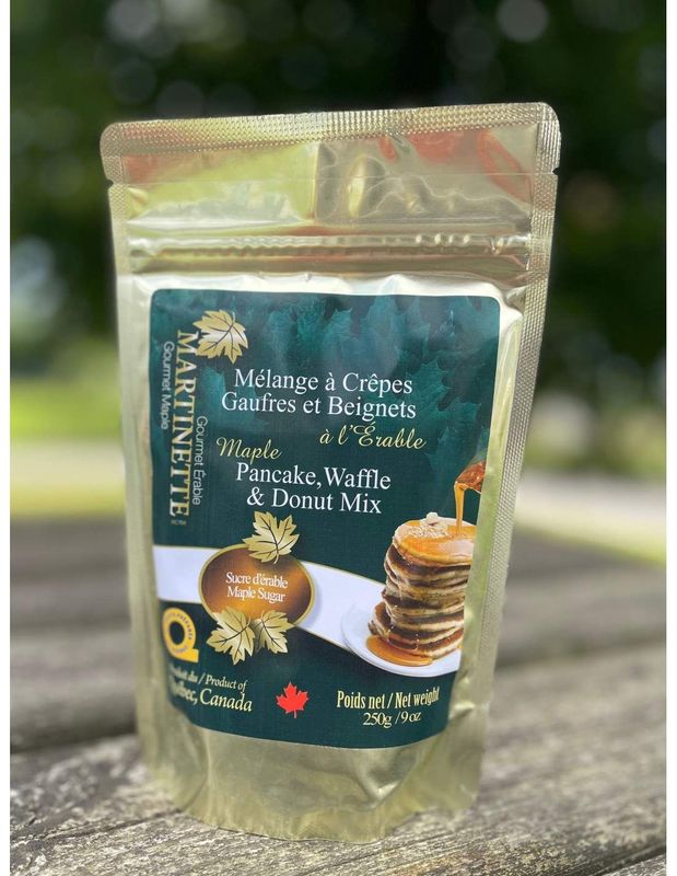 MÉLANGES À PANCAKES  CROQUANT D'ÉRABLE 250grs