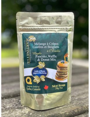MÉLANGES À PANCAKES  ÉRABLE BLEUETS 250grs