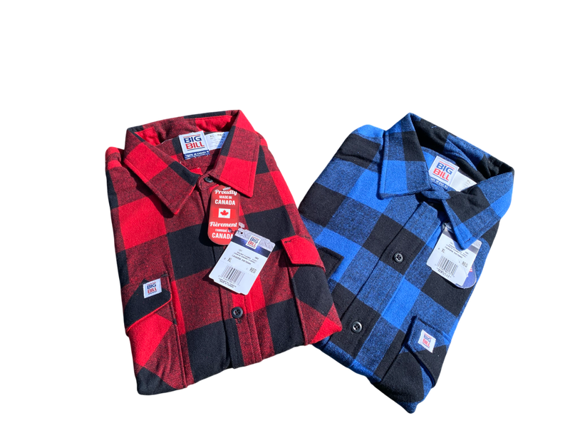 BIG BILL® LOT DE 2 CHEMISES EN FLANELLE ROUGE+BLEU BIG BILL® LOT DE 2 CHEMISES EN FLANELLE ROUGE+BLEU