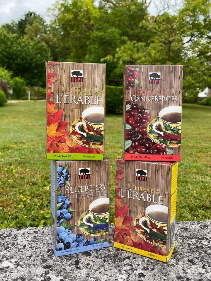 LOT DE  4 BTES THÉ & TISANES QUÉBEC