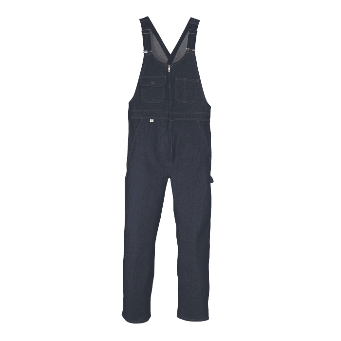 Denim Bib Overall With Zip Front Closure