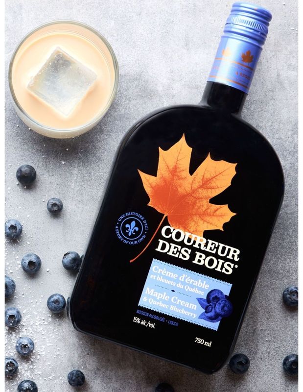 CRÈME D'ÉRABLE BLEUETS - COUREUR DES BOIS - CRÈME D'ÉRABLE BLEUETS - COUREUR DES BOIS -