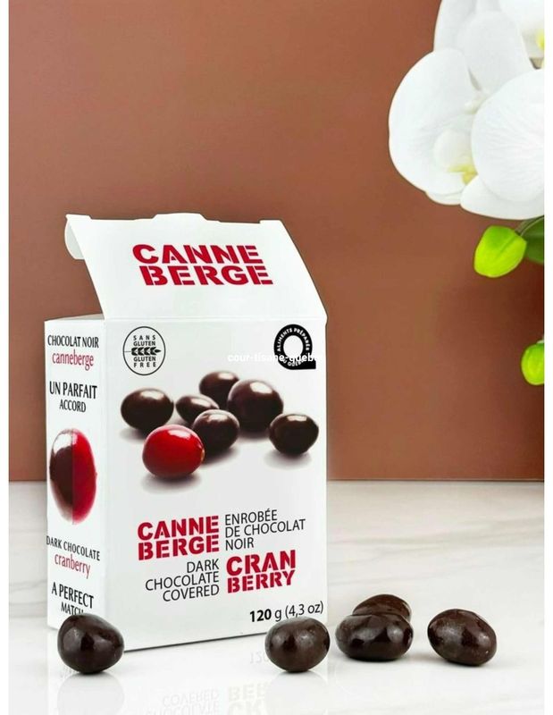 CANNEBERGE CHOCOLAT NOIR 120grs CANNEBERGE CHOCOLAT NOIR 120grs