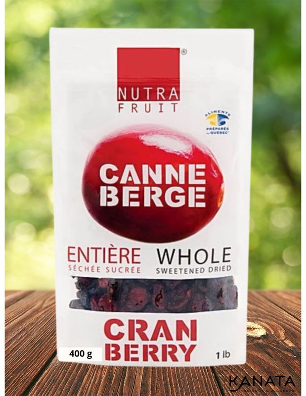 CANNEBERGE SÉCHÉES 400grs CANNEBERGE SÉCHÉES 400grs