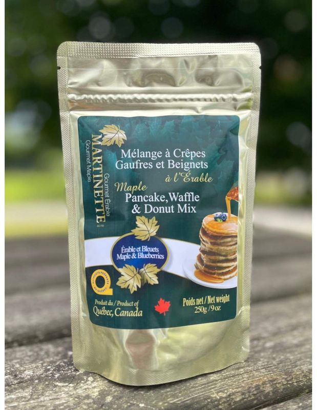 MÉLANGES À PANCAKES ÉRABLE BLEUETS 250grs MÉLANGES À PANCAKES ÉRABLE BLEUETS 250grs