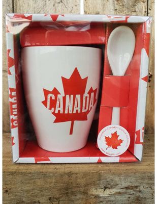 MUG THÉ CANADA avec petite cuillère MUG THÉ CANADA avec petite cuillère