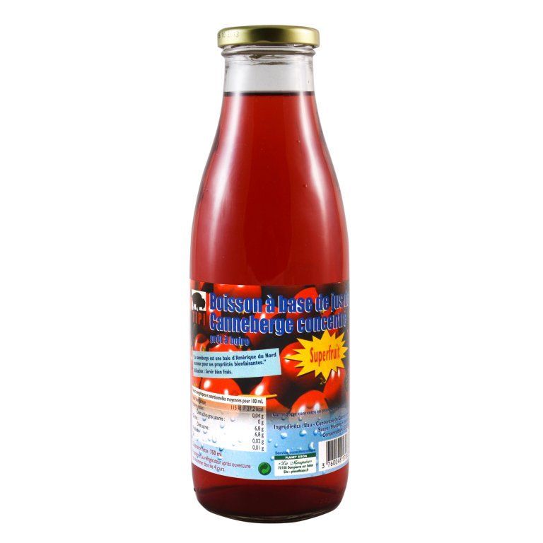 Boisson à Base de Jus de Canneberge 750ml Boisson à Base de Jus de Canneberge 750ml