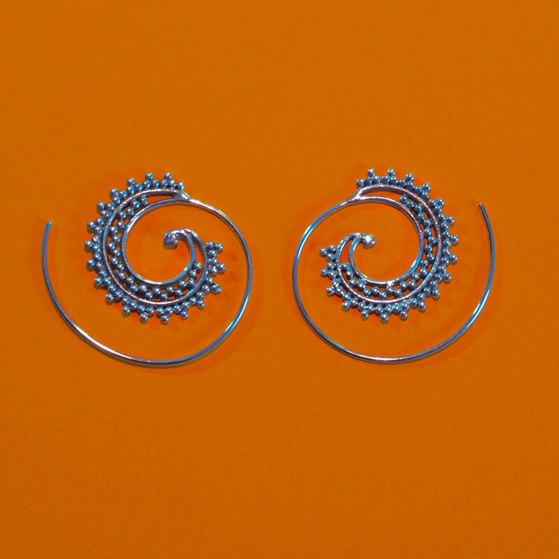Aros Plata Espiral