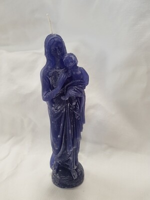 Vierge à l&#39;enfant en cire