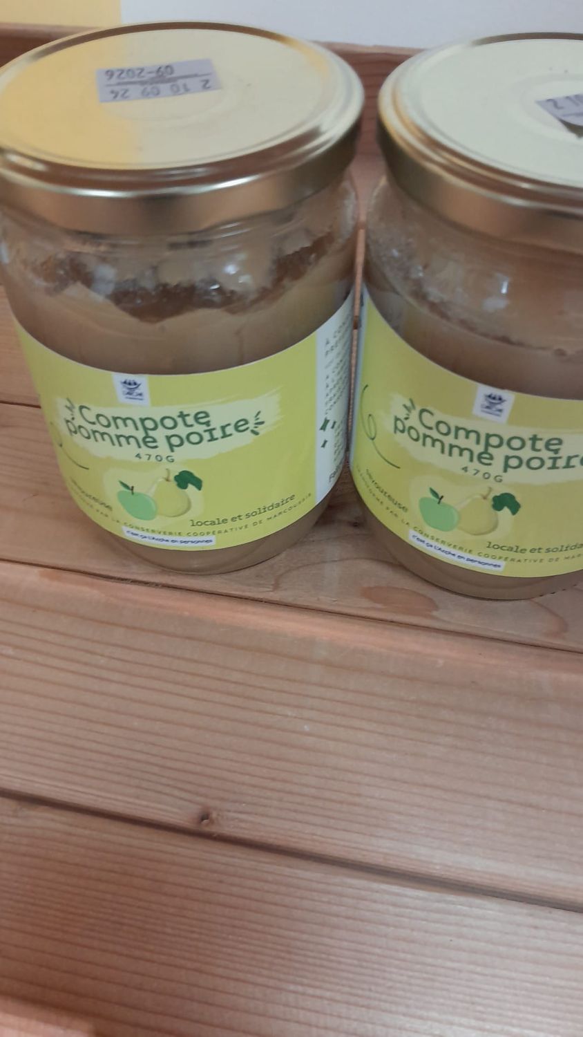 Compote pomme poire