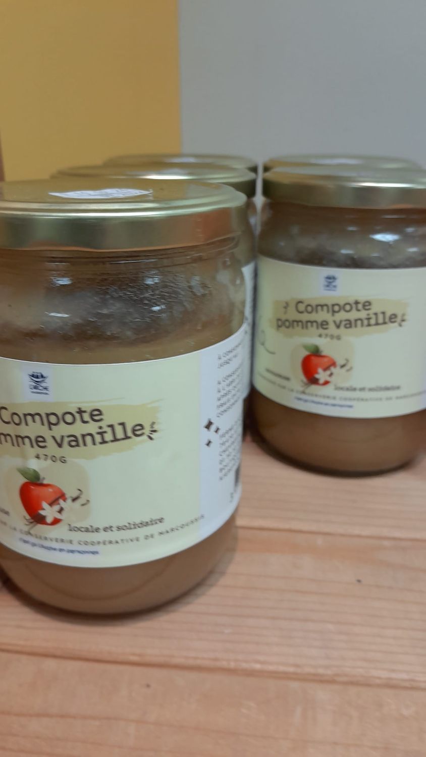 Compote pomme vanille