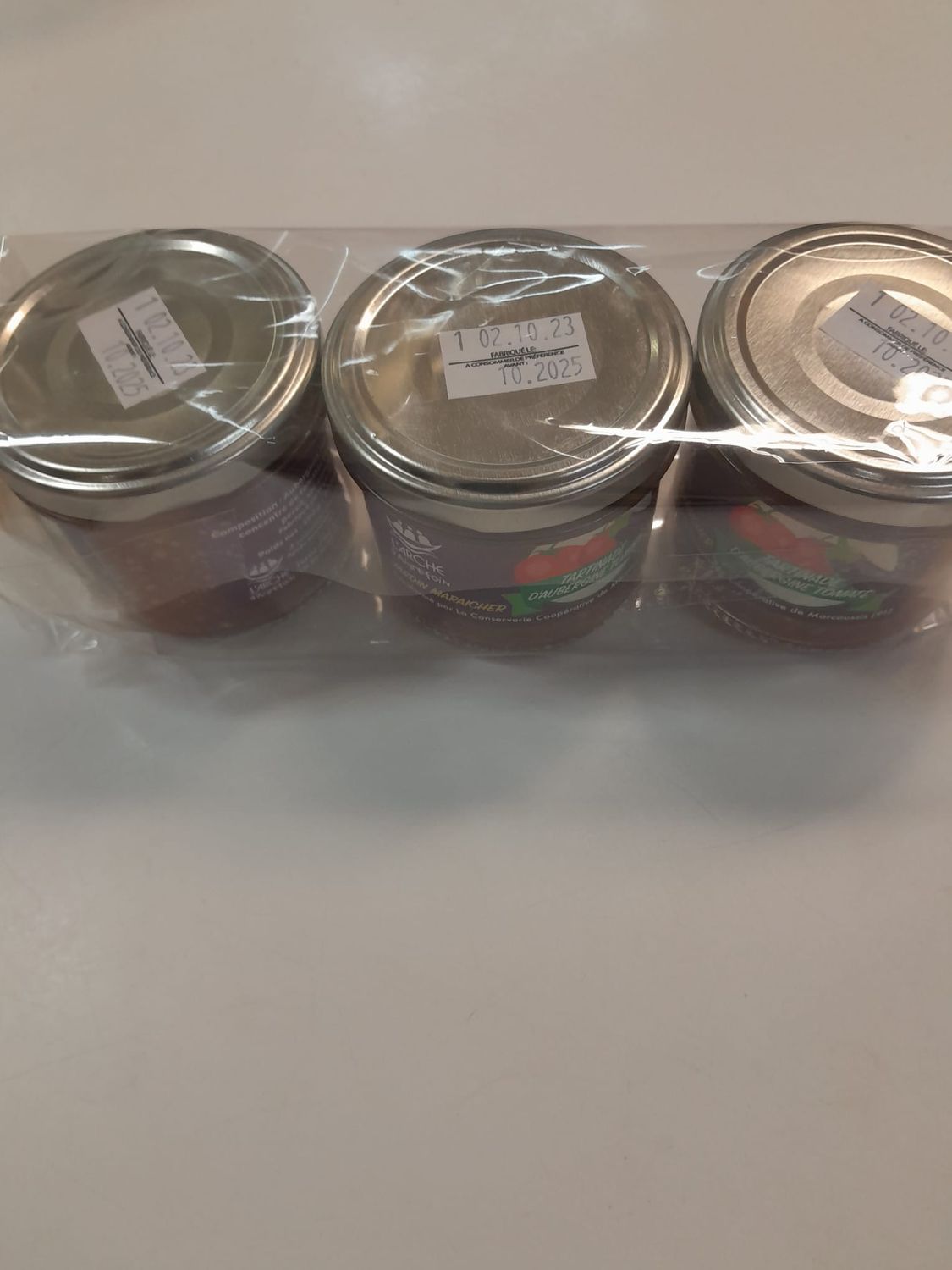 LOT DE 3 TARTINADES D&#39;AUBERGINE